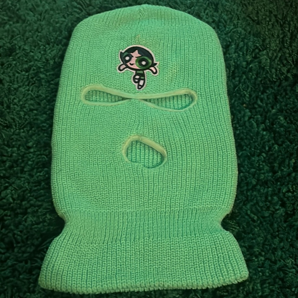 Power puff girl Buttercup ski mask